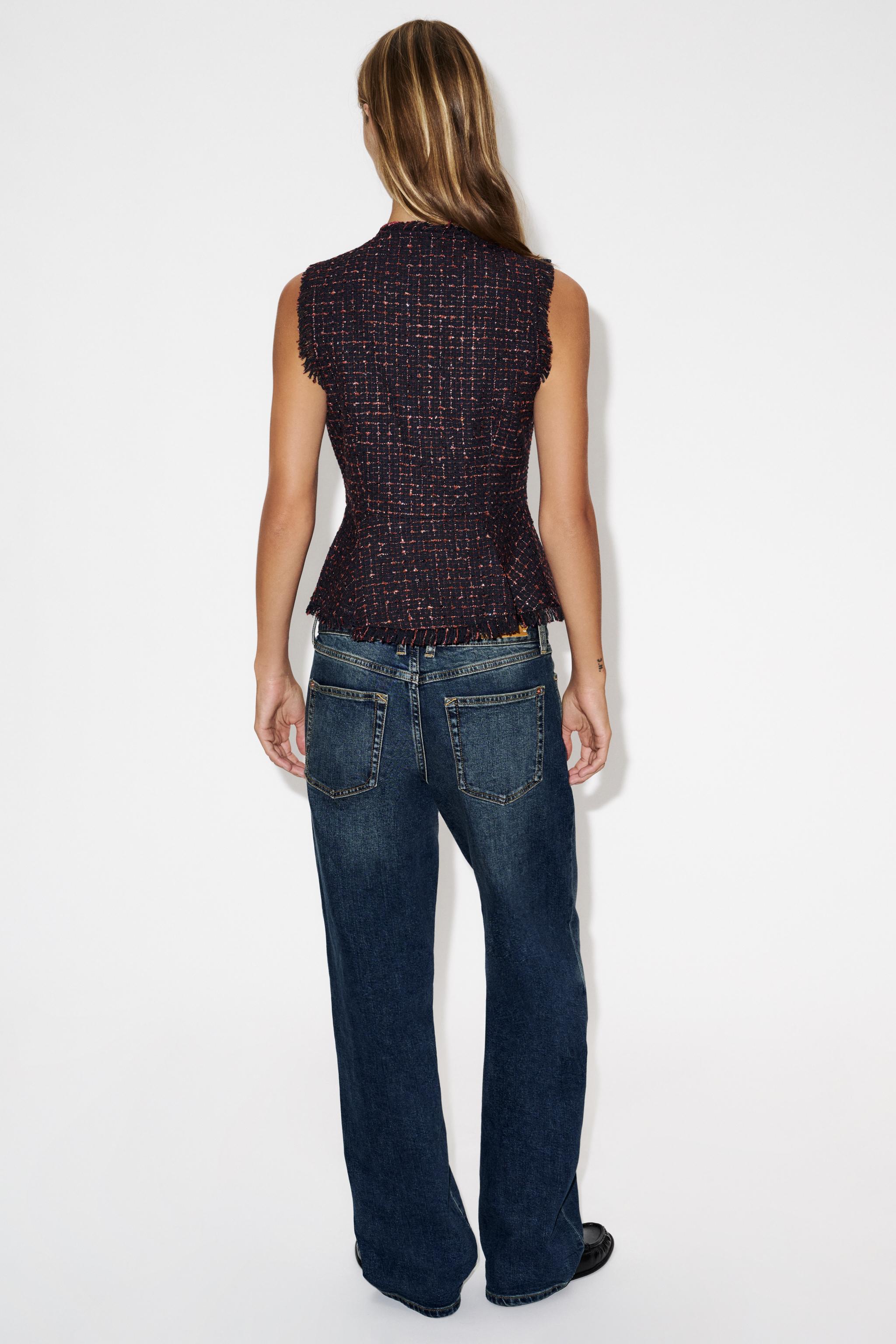 GILET EFFRANGÉ STRUCTURE EN FIL MÉTALLISÉ
